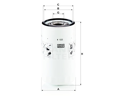 Filtro olio MANN-FILTER W 1223