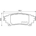 Set di 4 pastiglie freno BREMBO P 83 153