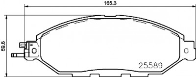 Set di 4 pastiglie freno BREMBO P 56 103