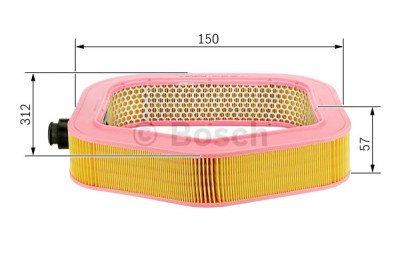 Filtro aria BOSCH 1 457 429 786