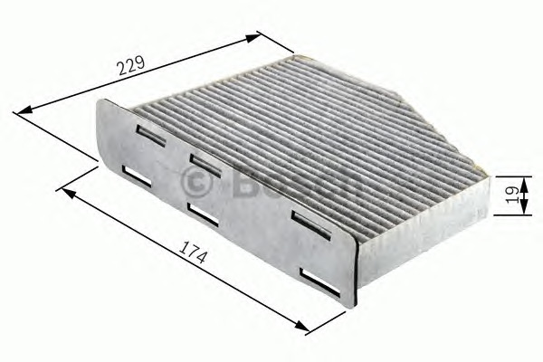 Filtro aria abitacolo BOSCH 1 987 432 050