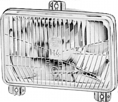 Ottica del faro, faro principale HELLA 1AB 006 277-127