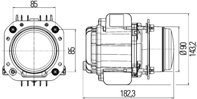 Faro anteriore HELLA 1AL 010 820-021