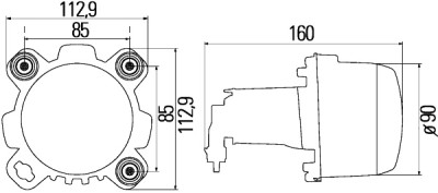 Faro anteriore HELLA 1BL 247 042-157