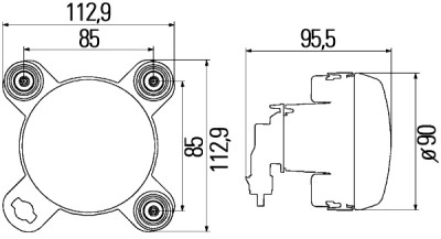 Faro anteriore HELLA 1K0 247 043-107
