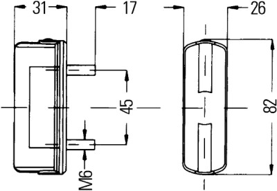 Luce targa HELLA 2KA 997 011-021