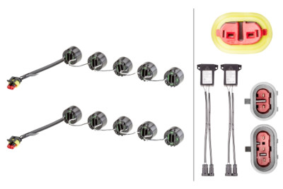 HELLA 2PT 010 458-711 Set luci di marcia diurna