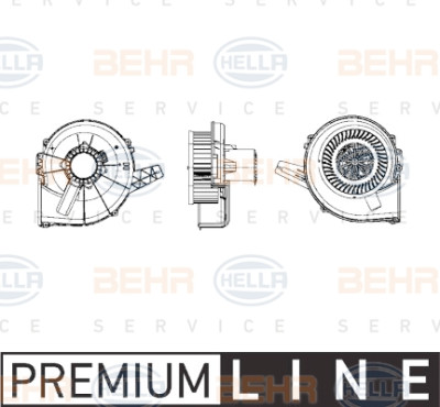 BEHR HELLA SERVICE 8EW 009 157-111 Ventilatore abitacolo
