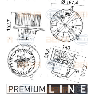 Ventilatore abitacolo