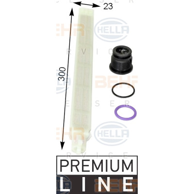 Filtro disidratatore, aria condizionata BEHR HELLA SERVICE 8FT 351 193-211