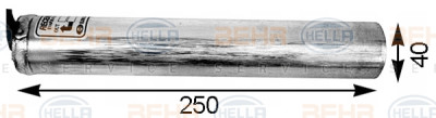 Filtro disidratatore, aria condizionata BEHR HELLA SERVICE 8FT 351 197-241