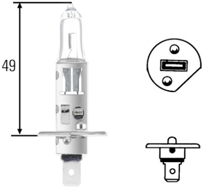 Lampadina, Faro principale HELLA 8GH 002 089-151