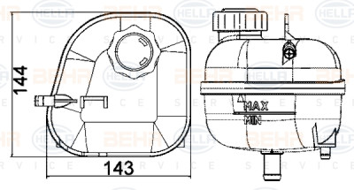 Serbatoio compensazione, Refrigerante