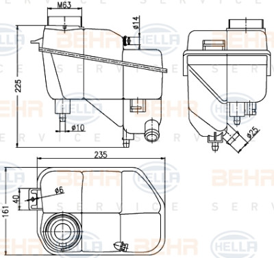 Serbatoio compensazione, Refrigerante