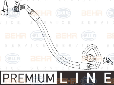 Tubería de alta presión, aire acondicionado BEHR HELLA SERVICE