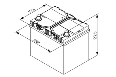 Batteria BOSCH 0 092 S4E 400
