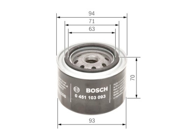 Filtro olio BOSCH 0 451 103 093