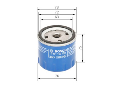 Filtro olio BOSCH 0 451 103 139