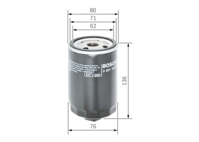 Filtro olio BOSCH 0 451 103 280