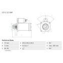 Motorino di avviamento BOSCH 0 986 016 950