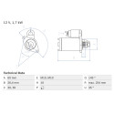 Motorino di avviamento BOSCH 0 986 021 320