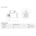 Motorino di avviamento BOSCH 0 986 023 380