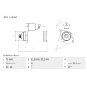 Motorino di avviamento BOSCH 0 986 025 070