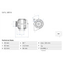Alternatore BOSCH 0 986 042 840