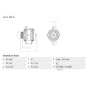 Alternatore BOSCH 0 986 048 771