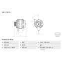 Alternatore BOSCH 0 986 049 151