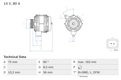 Alternatore BOSCH 0 986 049 630