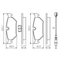 Set di 4 pastiglie freno BOSCH 0 986 424 027