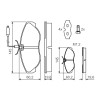 Set di 4 pastiglie freno BOSCH 0 986 424 030
