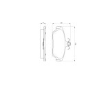 Set di 4 pastiglie freno BOSCH 0 986 424 092