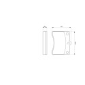Set di 4 pastiglie freno BOSCH 0 986 424 099