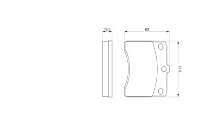Set di 4 pastiglie freno BOSCH 0 986 424 099