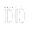 Set di 4 pastiglie freno BOSCH 0 986 424 183