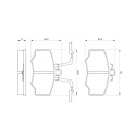 Set di 4 pastiglie freno BOSCH 0 986 424 184