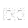 Set di 4 pastiglie freno BOSCH 0 986 424 184