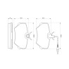 Set di 4 pastiglie freno BOSCH 0 986 424 217