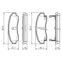 Set di 4 pastiglie freno BOSCH 0 986 424 299