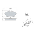 Set di 4 pastiglie freno BOSCH 0 986 424 469