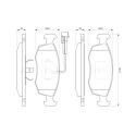Set di 4 pastiglie freno BOSCH 0 986 424 515