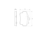 Set di 4 pastiglie freno BOSCH 0 986 424 570