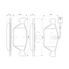 Set di 4 pastiglie freno BOSCH 0 986 424 576