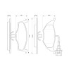 Set di 4 pastiglie freno BOSCH 0 986 424 632