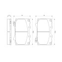 Set di 4 pastiglie freno BOSCH 0 986 424 640