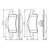 Set di 4 pastiglie freno BOSCH 0 986 424 665