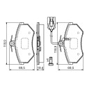 Set di 4 pastiglie freno BOSCH 0 986 460 948