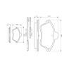 Set di 4 pastiglie freno BOSCH 0 986 460 957